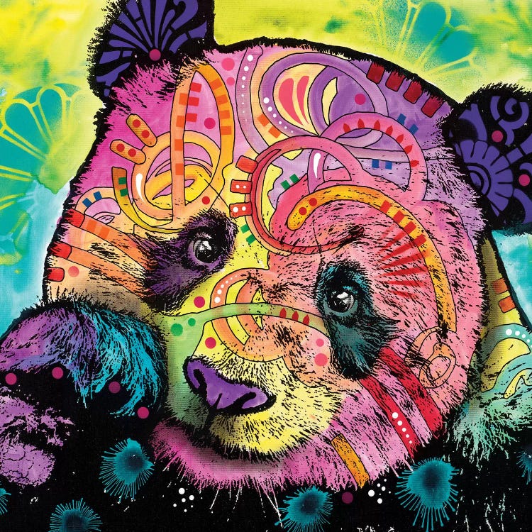 Psychedelic Panda by Dean Russo wall art