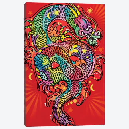 Red Dragon Canvas Print #DRO506} by Dean Russo Art Print