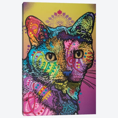Sadie The Cat Canvas Print #DRO518} by Dean Russo Art Print