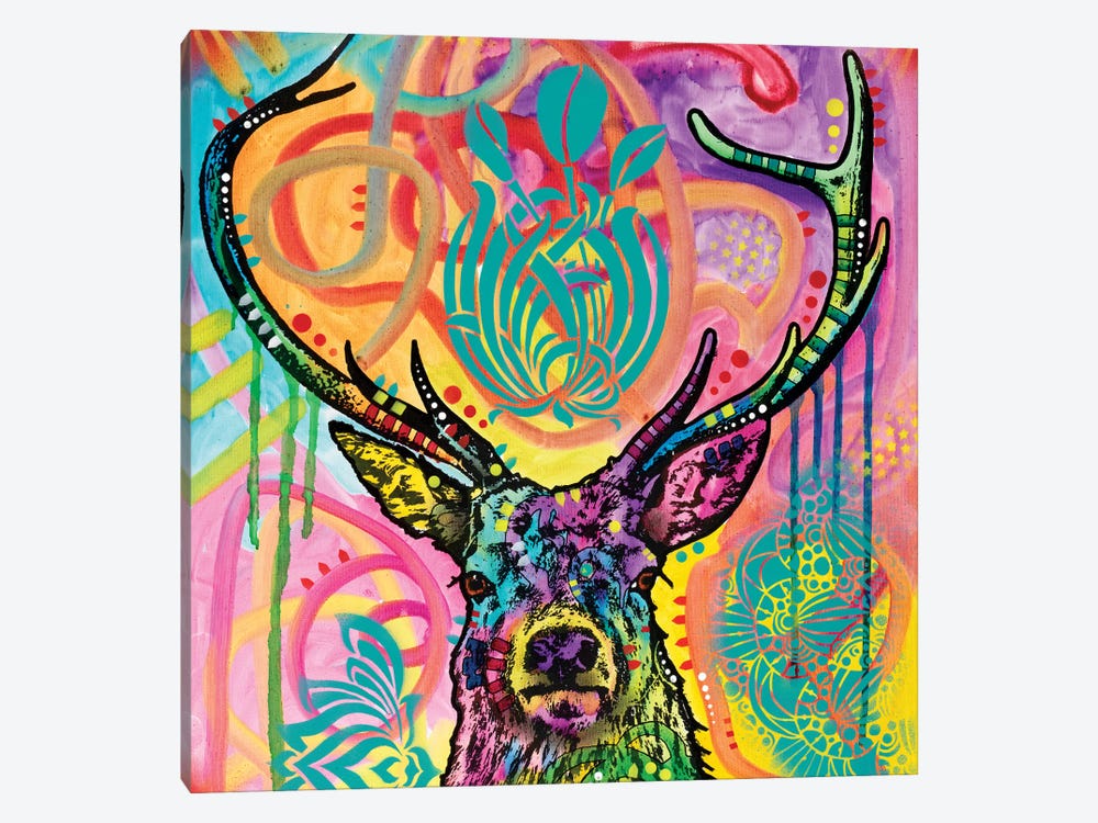 Stag by Dean Russo 1-piece Canvas Wall Art