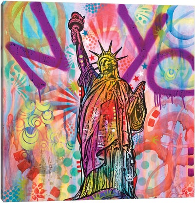Statue Of Liberty Canvas Art Print - Dean Russo