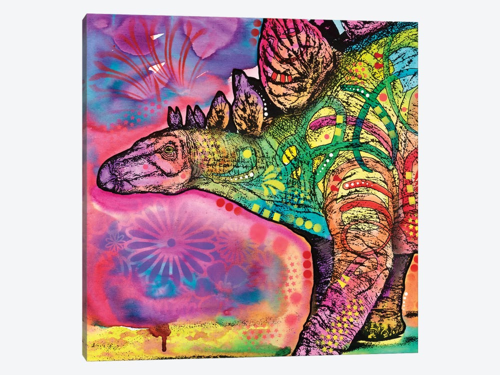 Stegosaurus by Dean Russo 1-piece Canvas Art
