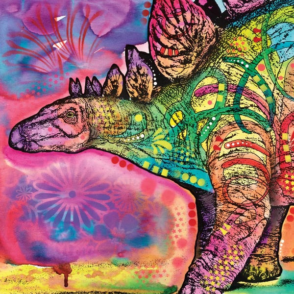 Kids Dinosaur Art: Stegosaurus by Dean Russo