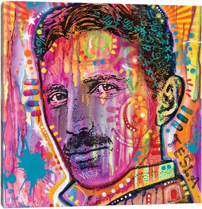 Tesla Canvas Art Print - Nikola Tesla
