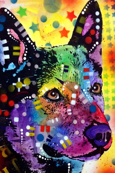 Purple: Aus Cattle Dog by Dean Russo