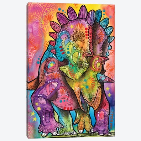 Triceratops Canvas Print #DRO551} by Dean Russo Canvas Print