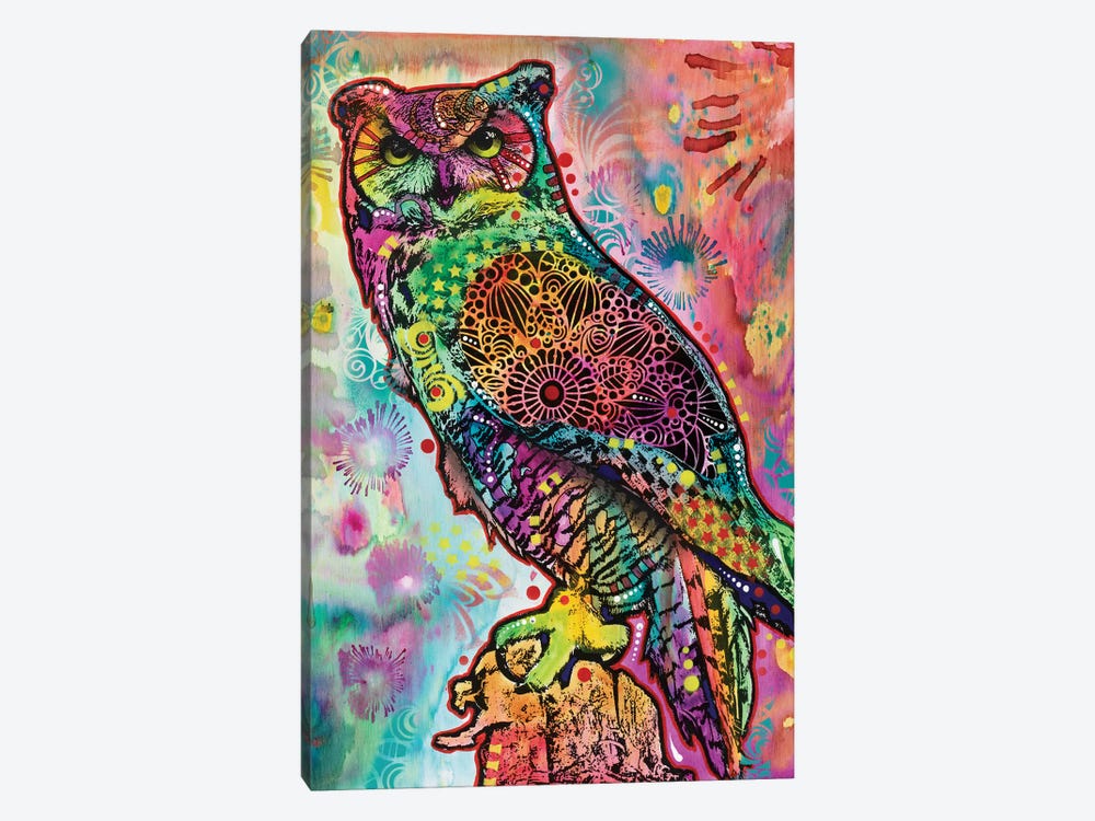 Wise Owl by Dean Russo 1-piece Canvas Art