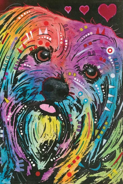 Yorkie II by Dean Russo metal wall art