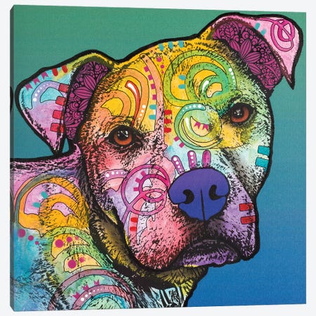 A530 Brown Dog Flowers Pink Funky Animal Canvas Wall Art Large Picture Prints 