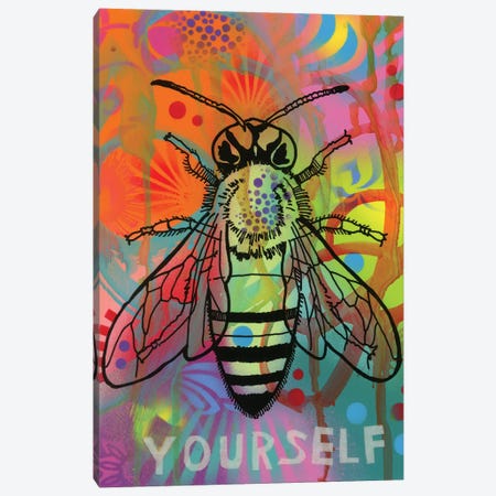 Bee Yourself Canvas Print #DRO567} by Dean Russo Art Print