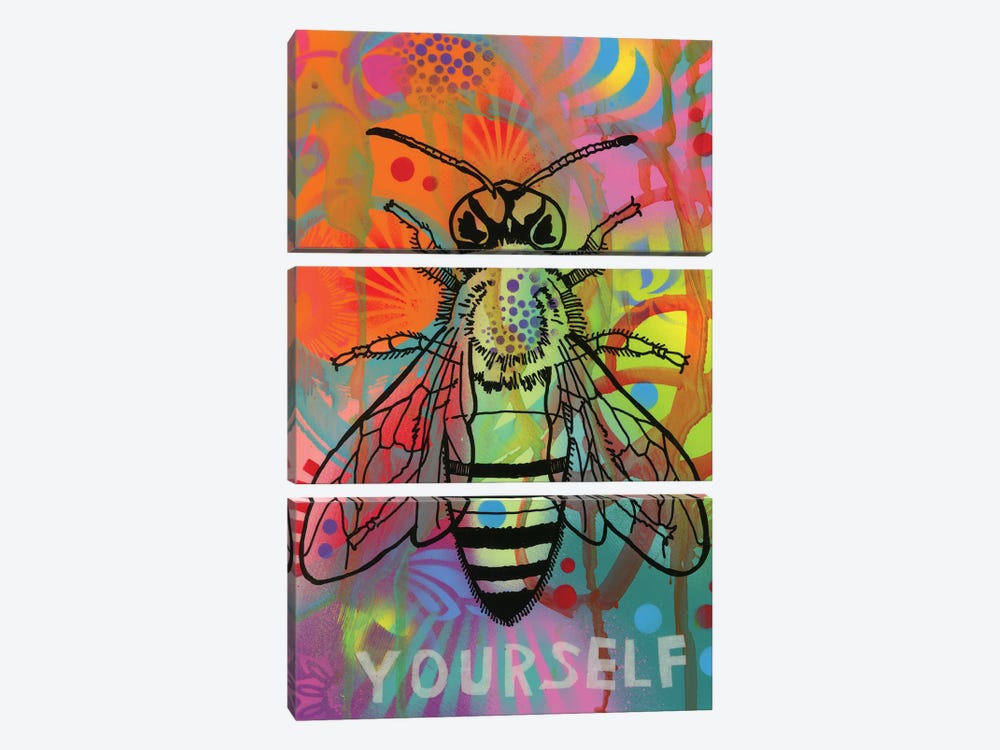 Bee Yourself by Dean Russo 3-piece Canvas Wall Art