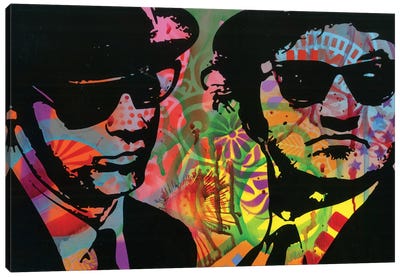 Blues Brothers Canvas Art Print - Fictional Character Art