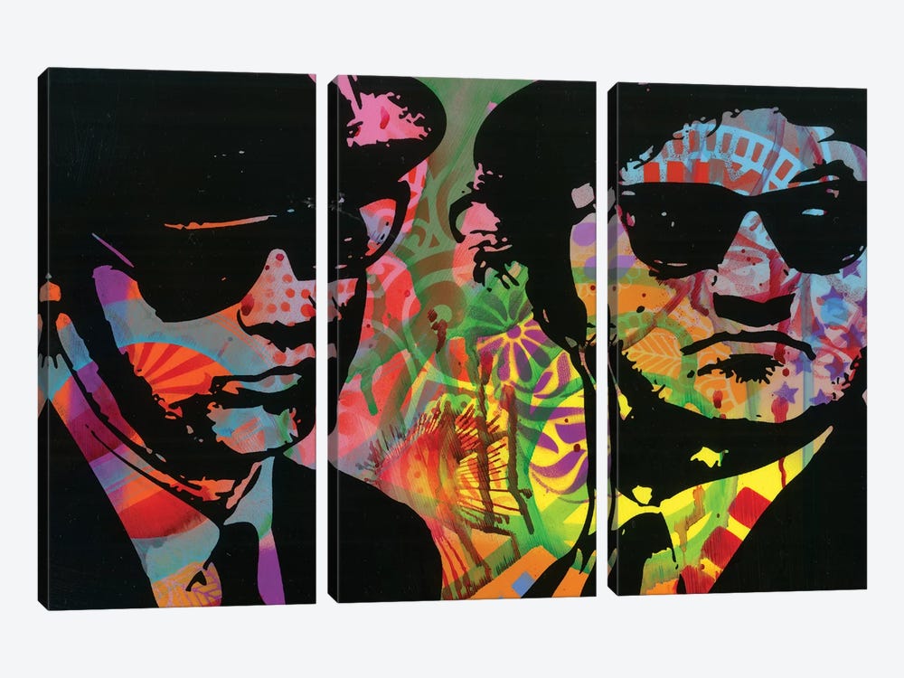 Blues Brothers by Dean Russo 3-piece Canvas Art