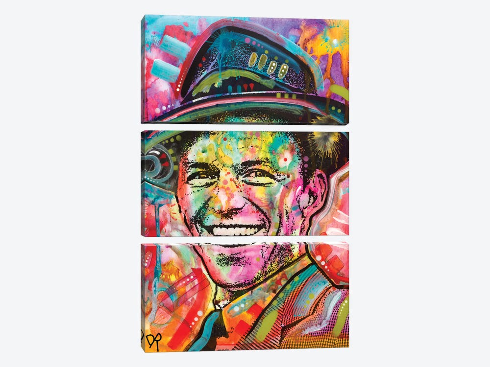 Frank Sinatra I by Dean Russo 3-piece Canvas Print