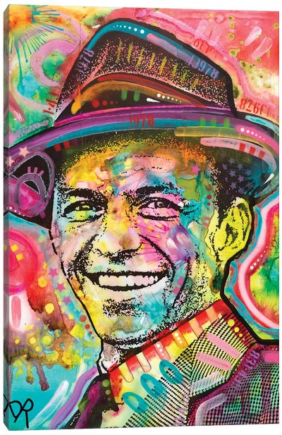 Frank Sinatra IV Canvas Art Print - 3-Piece Pop Art