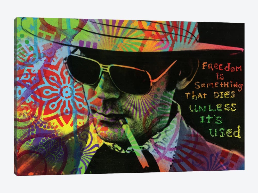 Freedom Is Something That Dies Unless It's Used by Dean Russo 1-piece Canvas Wall Art