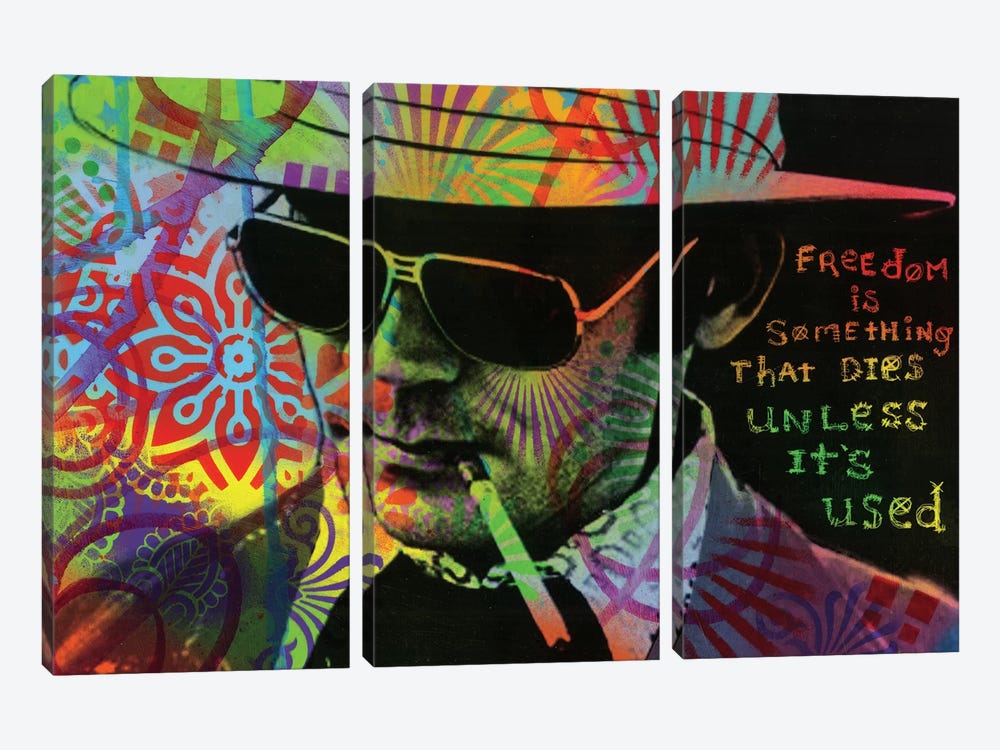 Freedom Is Something That Dies Unless It's Used by Dean Russo 3-piece Canvas Art