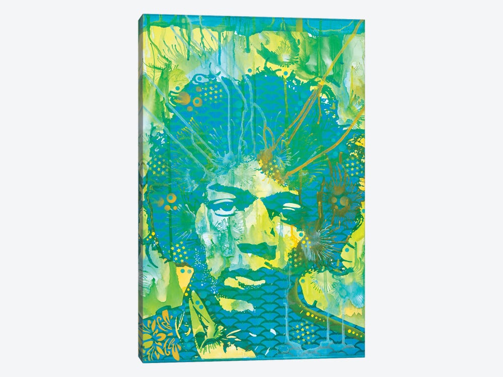 Jimi Hendrix V by Dean Russo 1-piece Canvas Art