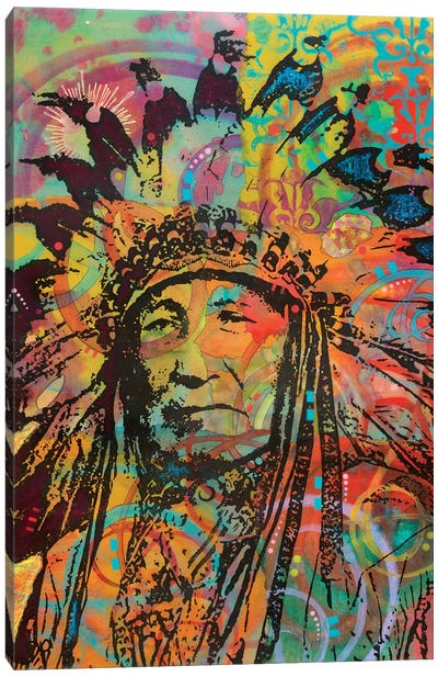Native American V Canvas Art Print - Indigenous & Native American Culture
