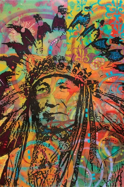 Native American Décor: Native American V by Dean Russo