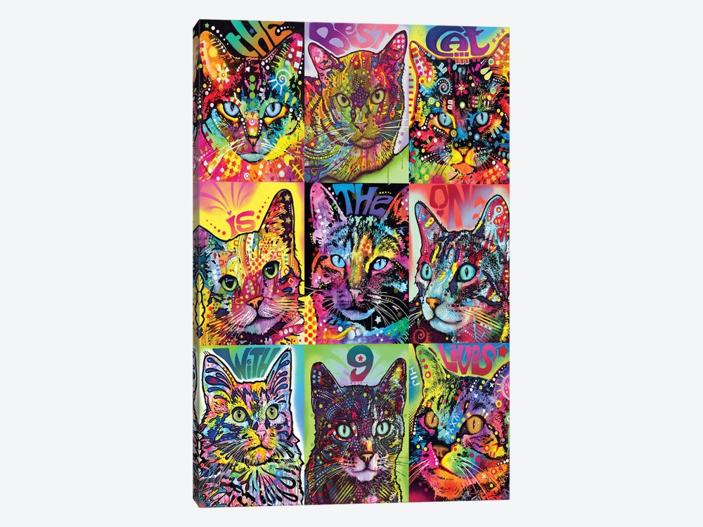 Nine Up Of Cats by Dean Russo 1-piece Canvas Art Print