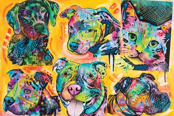 Dean Russo: 5 Dogs And A Cat by Dean Russo
