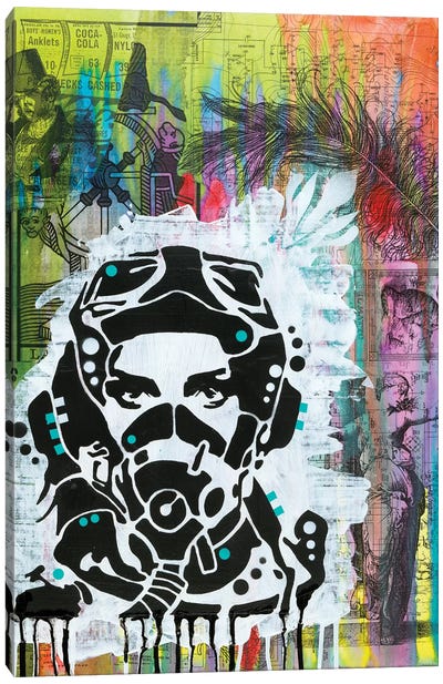 All Geared Up Canvas Art Print - Similar to Banksy