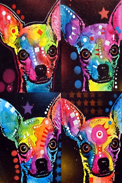 Latin Décor: Chihuahua 4x by Dean Russo