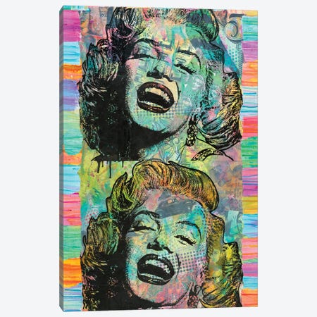 Two Marilyns Canvas Print #DRO648} by Dean Russo Canvas Print