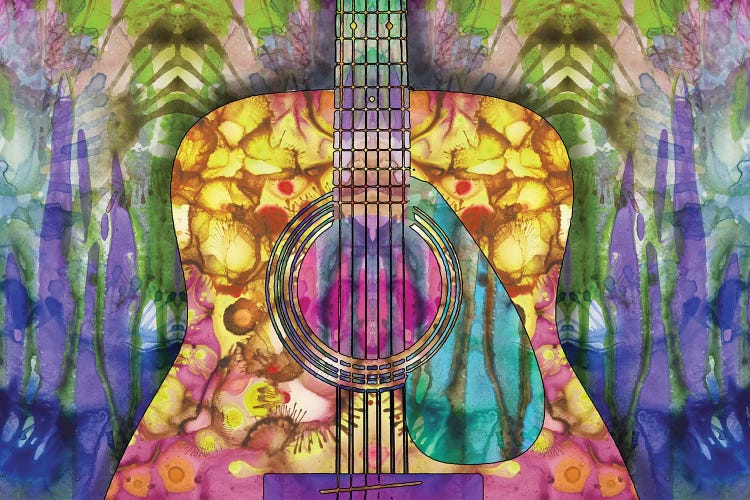 Guitar II by Dean Russo wall art
