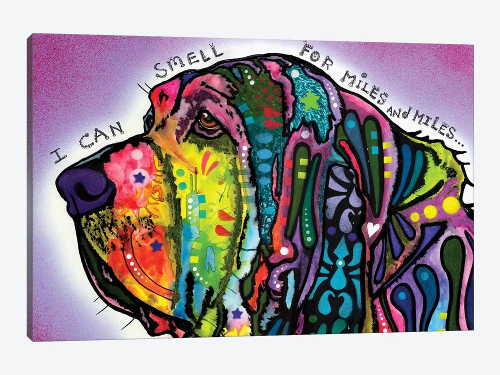 I Can Smell (Bloodhound) by Dean Russo 1-piece Canvas Wall Art