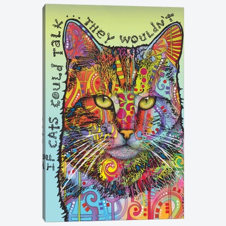 If Cats Could Talk Canvas Print #DRO668} by Dean Russo Canvas Art Print