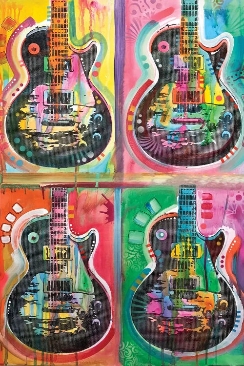Les Paul 4UP by Dean Russo wall art