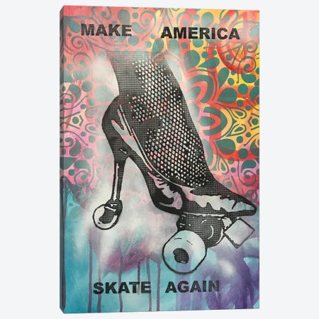 Make America Skate Again Canvas Print #DRO685} by Dean Russo Canvas Artwork