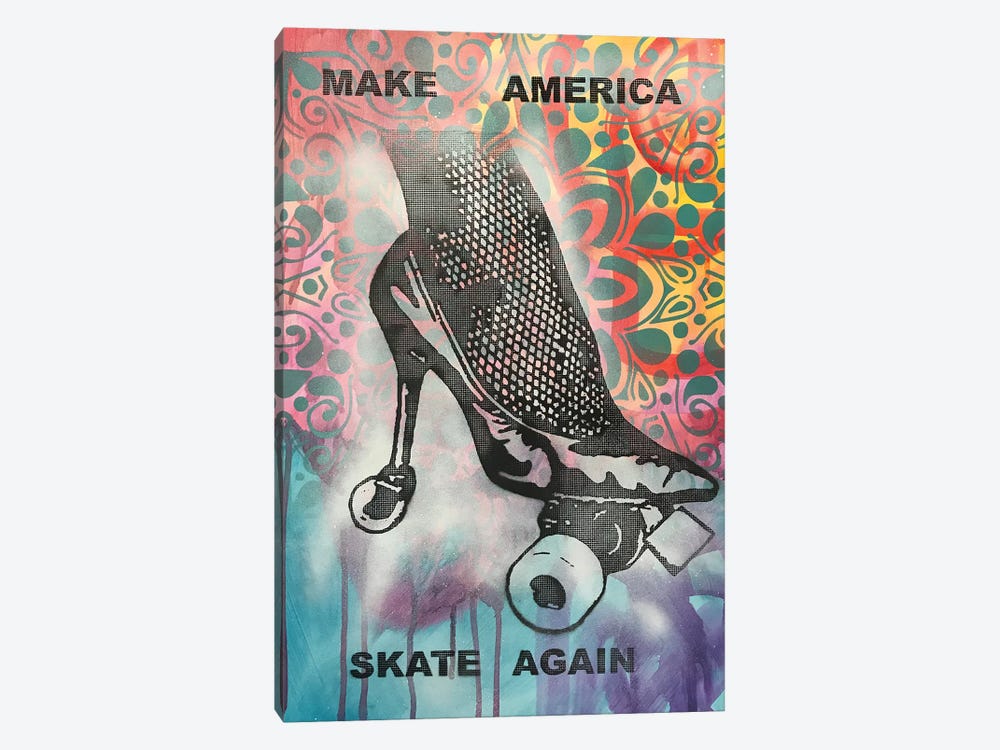 Make America Skate Again by Dean Russo 1-piece Canvas Wall Art