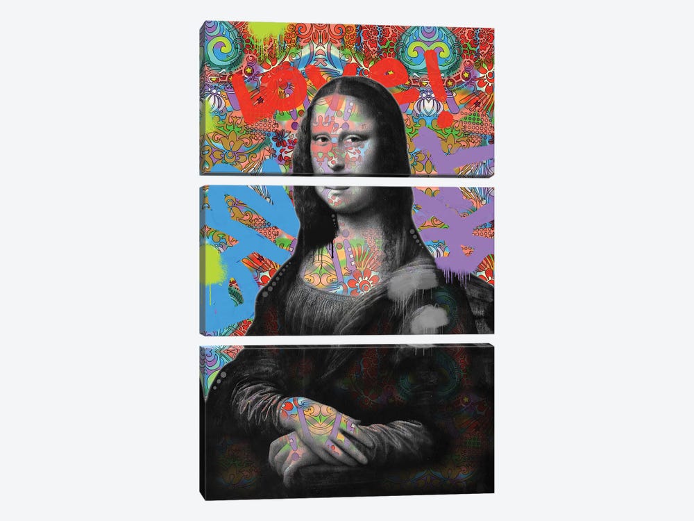 Mona Lisa by Dean Russo 3-piece Canvas Wall Art
