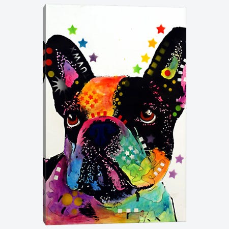 French Bulldog I Canvas Print #DRO69} by Dean Russo Canvas Art
