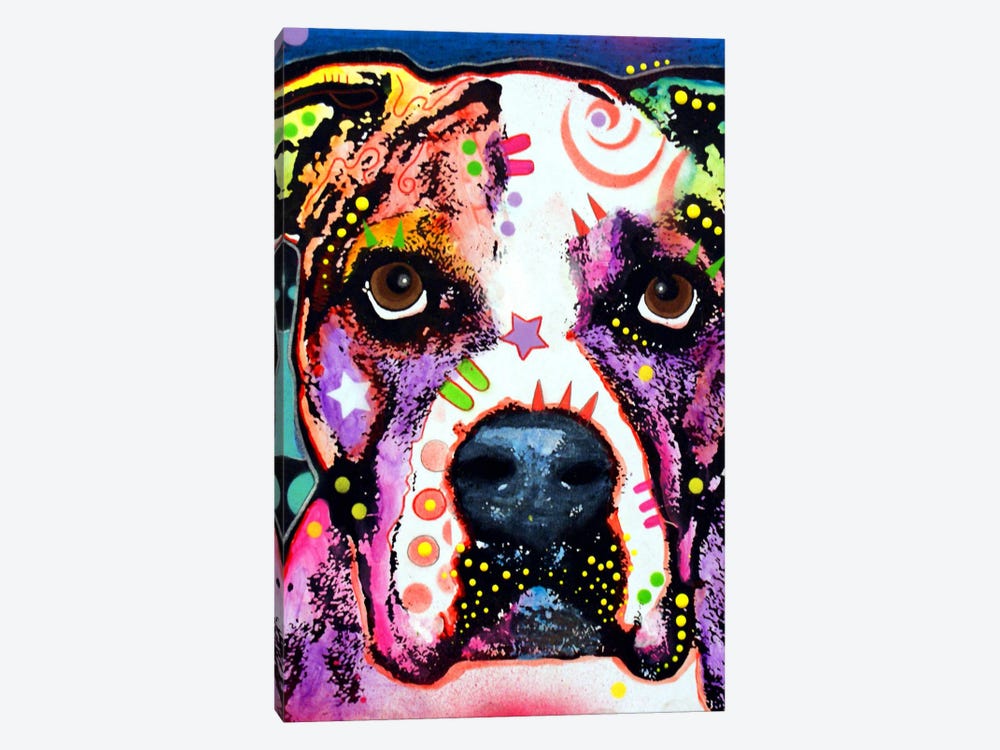 American Bulldog I by Dean Russo 1-piece Canvas Wall Art