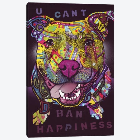 U Cant Ban Happiness Canvas Print #DRO701} by Dean Russo Canvas Artwork