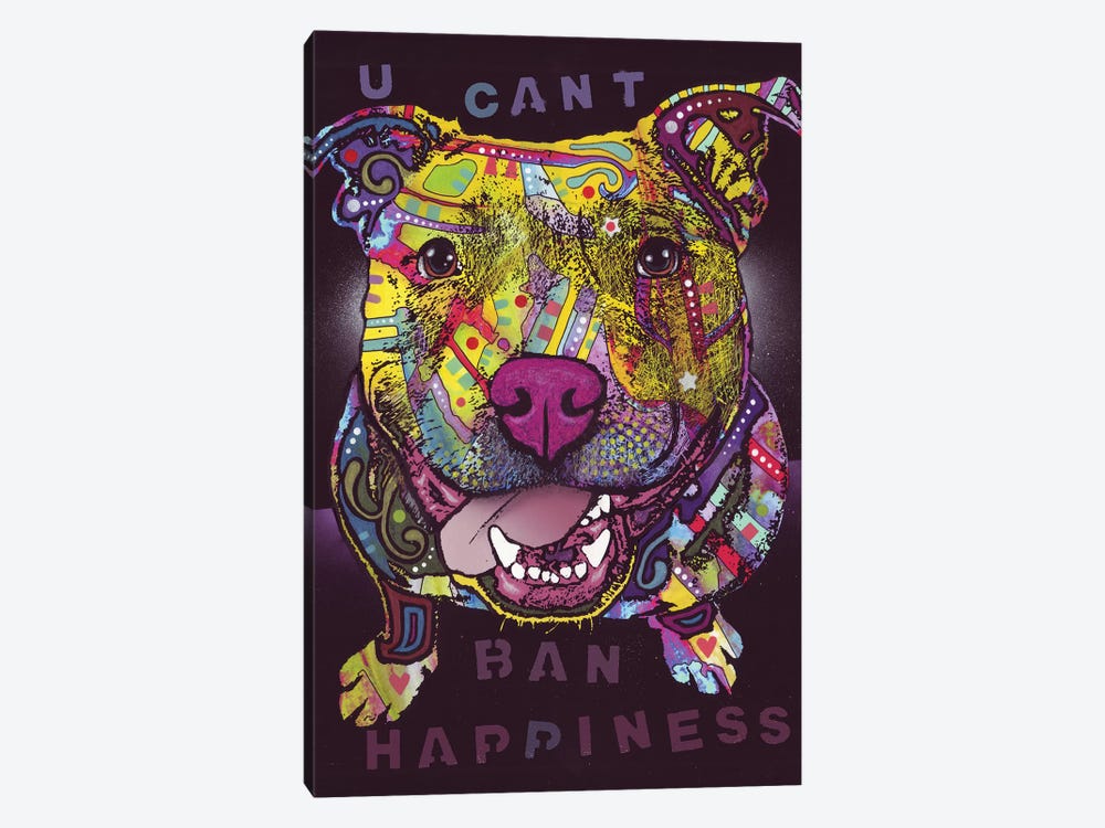 U Cant Ban Happiness by Dean Russo 1-piece Canvas Art Print
