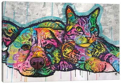 Companions Canvas Art Print - Dog Art