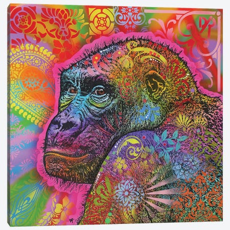 Gorilla Canvas Print #DRO704} by Dean Russo Canvas Print