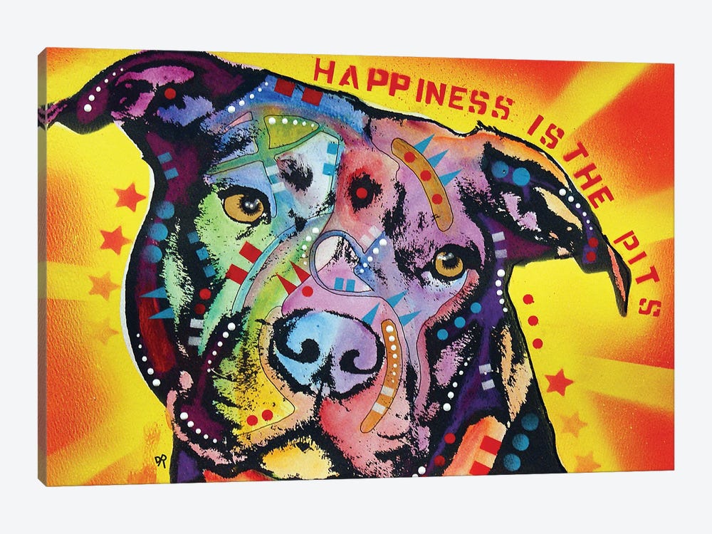 Happiness Is The Pits Sunray 1-piece Canvas Art Print