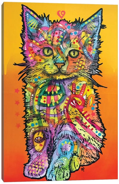 Love Kitten Canvas Art Print - Kitten Art