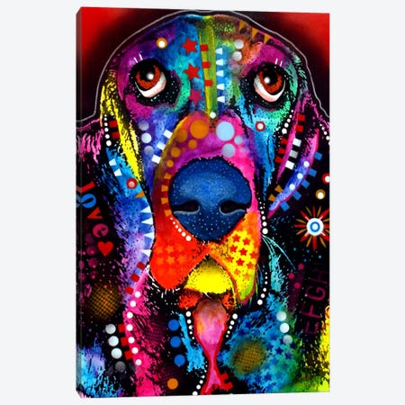 BASSET Canvas Print #DRO7} by Dean Russo Canvas Wall Art