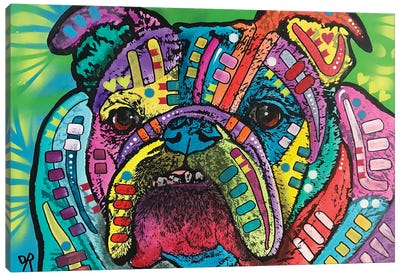 Steele Canvas Art Print - Bulldog Art