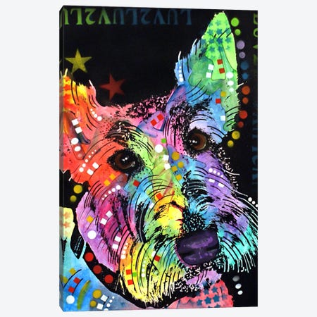 Scottish Terrier Canvas Print #DRO85} by Dean Russo Canvas Art Print