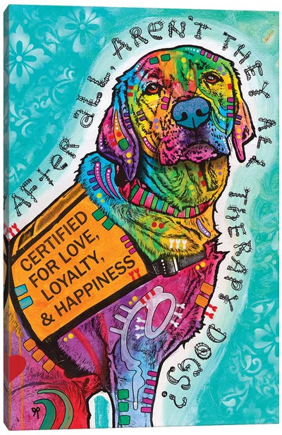 Certified For Love Canvas Art Print - Animal Typography