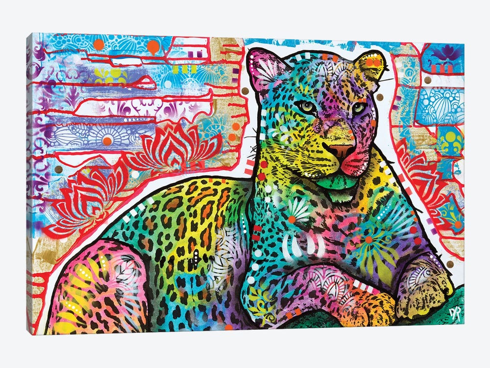 Electric Leopard by Dean Russo 1-piece Art Print