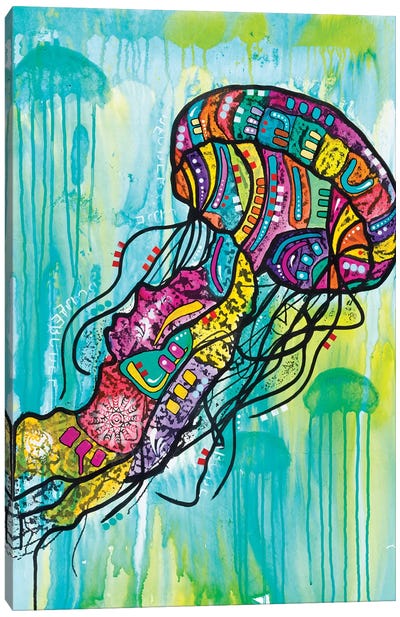 Jellyfish Canvas Art Print - Dean Russo